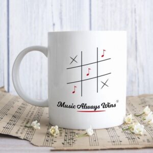 Kubek ceramiczny - Music always wins