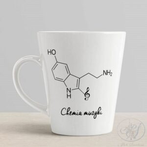 Kubek latte - Chemia Muzyki Serotonina