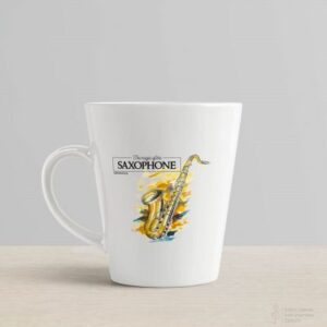 Kubek latte The magic of the saxophone